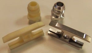 Oil line adapter prototypes