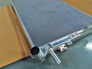 Mishimoto 6.7L Powerstroke prototype radiator 