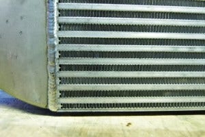 Mishimoto prototype intercooler external fins 