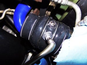 Temperature sensors installed in intercooler boot