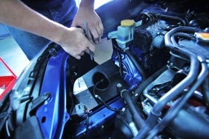 Mishimoto intake shroud modification