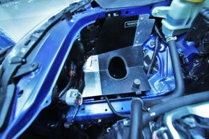 Mishimoto intake shroud modification