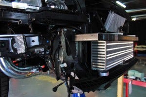 Intercooler crash beam fabrication 