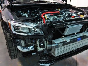 Intercooler crash beam fabrication