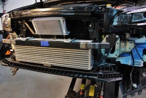 Intercooler crash beam fabrication