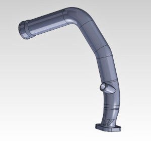 Mishimoto charge-pipe rendering 