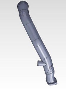 Mishimoto charge-pipe rendering 