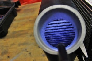 Mishimoto prototype intercooler core internal fins
