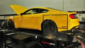 2015 Mustang EcoBoost on the dynamometer