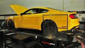 2015 Mustang EcoBoost on the dynamometer 