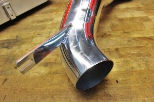 Final prototype of intake piping