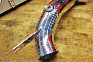 Final prototype of intake piping