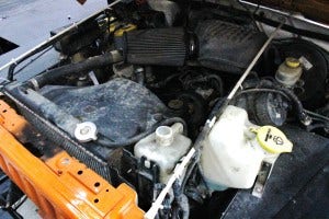 TJ 2.5L stock engine bay