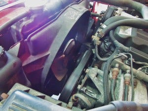 YJ 4.0L stock fan and shroud