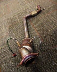 Stock 2015 EcoBoost downpipe removed