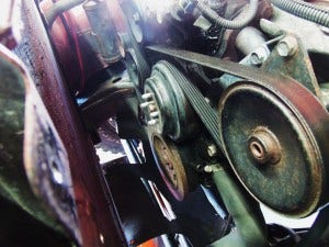 Mechanical fan removed