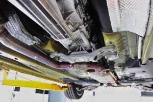 Stock 2015 EcoBoost downpipe