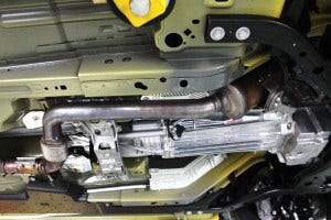 Stock 2015 EcoBoost downpipe