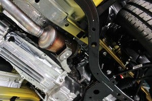 Stock 2015 EcoBoost downpipe