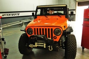 TJ test vehicle