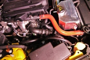 Stock Mustang EcoBoost hot-side intercooler pipe 