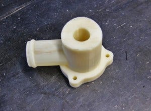 3D-printed BPV flange prototype