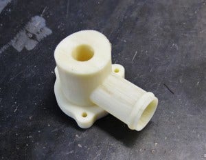 3D-printed BPV flange prototype