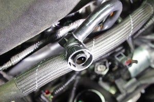 PCV line oil buildup
