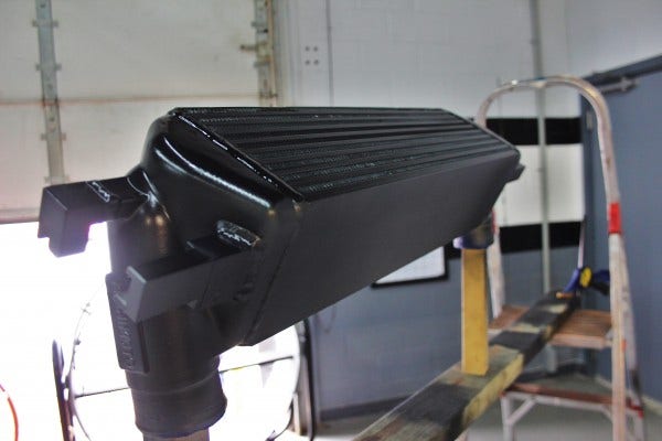 Painted Mishimoto 2015 Mustang EcoBoost Intercooler