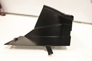 Mishimoto Honda Civic intake heat shield final prototype