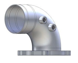 Mishimoto 6.0 Powerstroke intake elbow 3D model