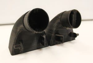 Prototype Fiesta ST intercooler end tanks