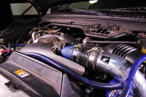 Mishimoto 6.0 intake elbow installed