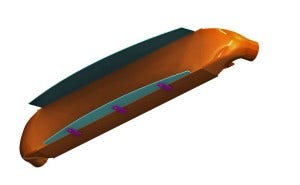 Prototype Ford Fiesta ST intercooler rendering