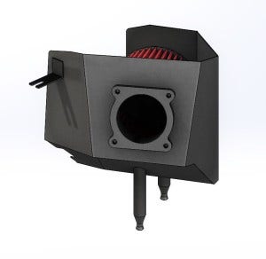 Mishimoto 350Z air intake 3D model assembly