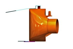Prototype Ford Fiesta ST intercooler rendering
