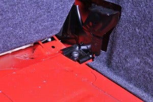 Fiesta ST mounting points for rear strut brace