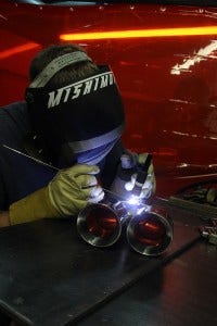 Welding some Fiesta ST parts