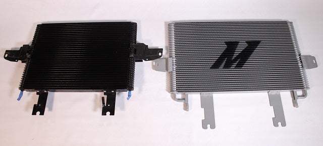 Ford 6.0 transmission cooler size comparison