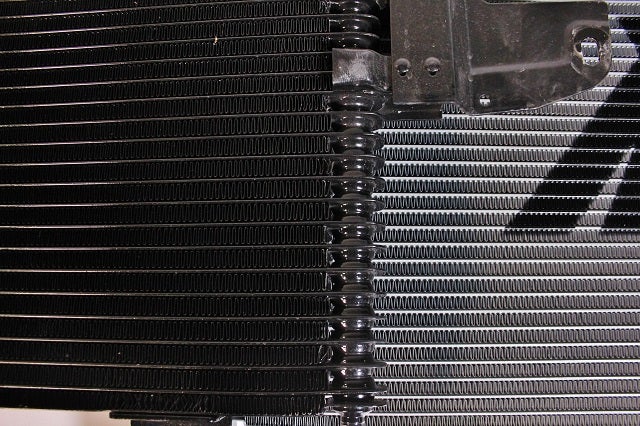 Ford 6.0L transmission cooler fin comparison 