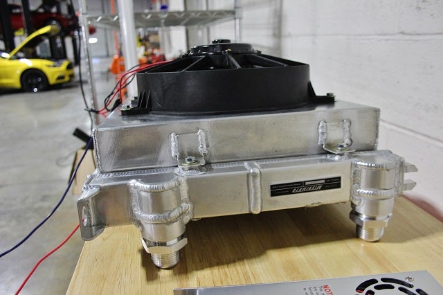 Fan shroud installed