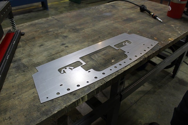 Mustang oil cooler bracket