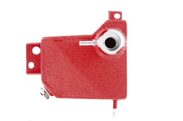 Just like our catch can bracket and intercooler pipes, we wanted to add another splash of red under the hood of your CTR and will be offering this tank in a matching hue.