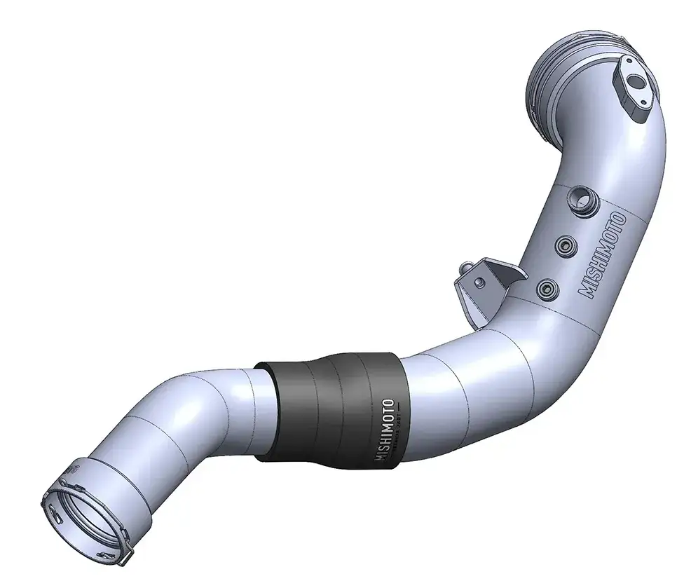 A 3D rendering of the performance charge pipe for the BMW N55 engine.